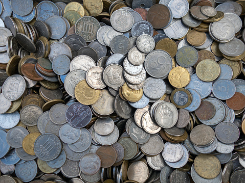 Coins Currency Pile of Wealth and Savings