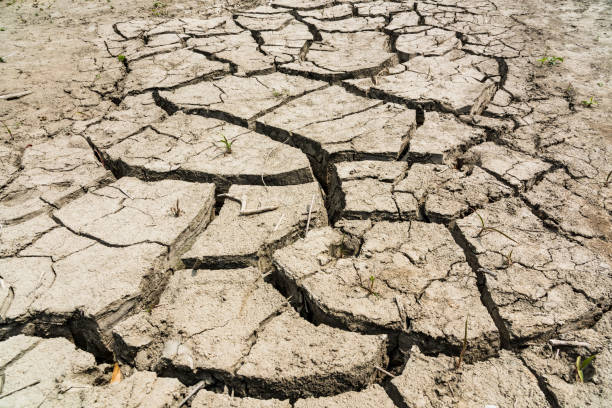 istock Dry and cracked ground texture as a background. 2042766962