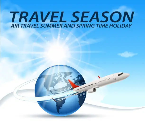 Vector illustration of tourism season