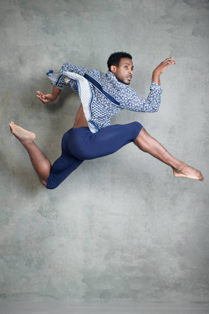 istock Male Afro-Caribbean dancer in dance pose 2042796447