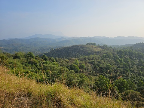 Greenery in the Attappady or Attappadi mountains in Palakkad, Kerala,India.