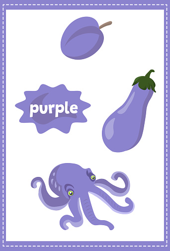 Prurple Object Purple Color And Purple Objects Stock Illustration - Download Image Now ...