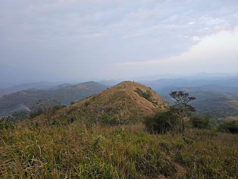 Amazing view of the mountain top in Attappady or Attappadi in Palakkad, Kerala, India.