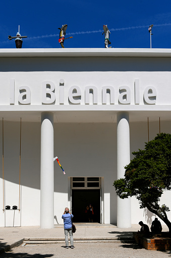 Venice, Italy - July 09, 2022: 59th international architecture exhibition La Biennale di Venezia 