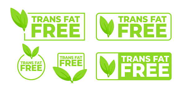 Trans fat free icon. Vector illustration