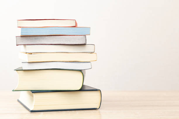 istock Books stacked on the desk. 2043002935