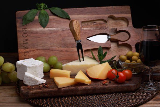 istock Cheeseboard with various cheeses including Telemea Cheese 2043038027