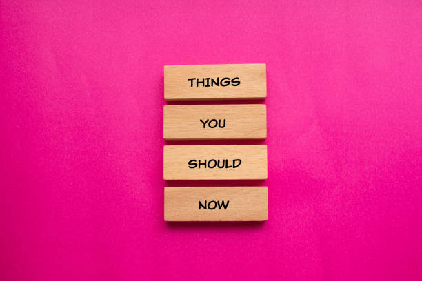 istock Things you should now words written on wooden blocks with pink background 2043040763