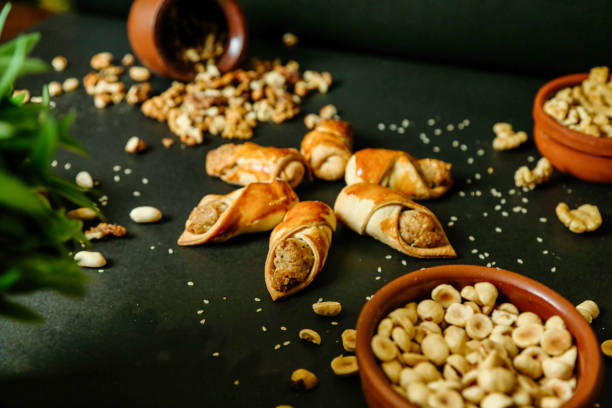 istock Various Delicious Foods Set on a Table 2043051742