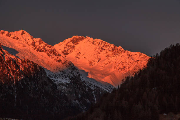Elk Mountains at Sunset - Scenic rugged peaks in the Maroon Bells-Snowmass Wilderness Area