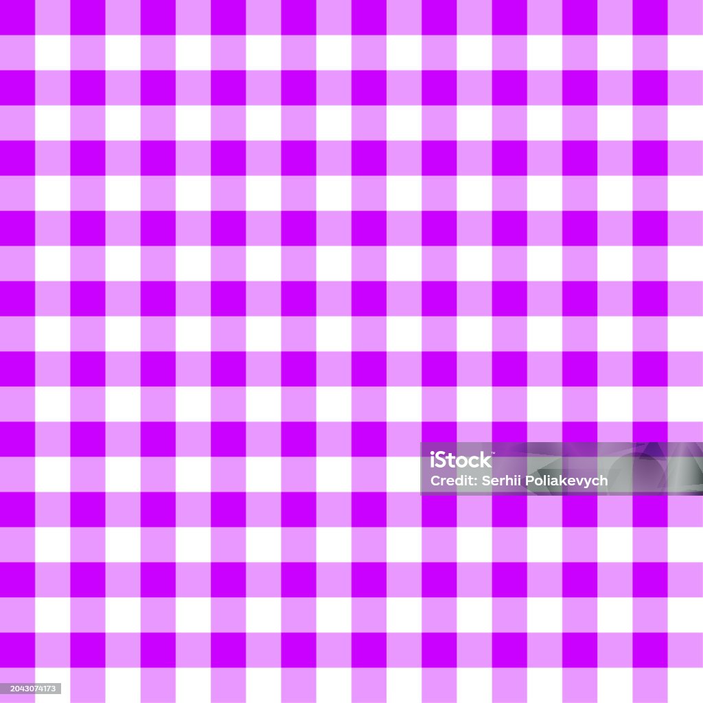Purple Check Pattern Purple Checkered Pattern Seamless Background Vector Illustration Eps 10 ...