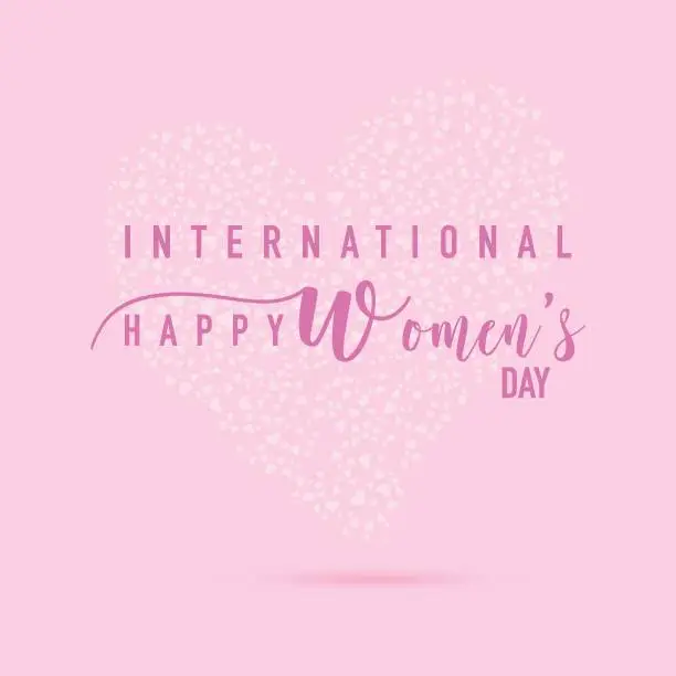 Vector illustration of International women's day poster. Woman design template. Happy Mother's Day. Eps10 vector illustration with place for your text.