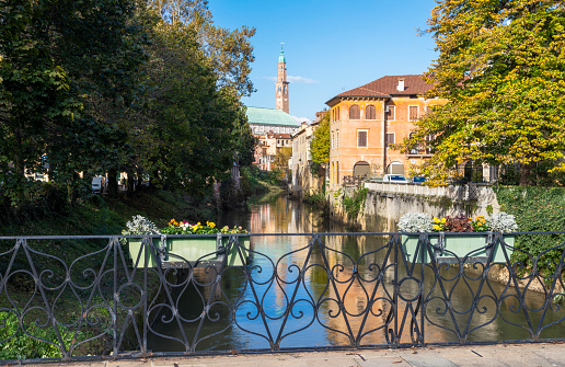 Vicenza - The look to cathedral and river.