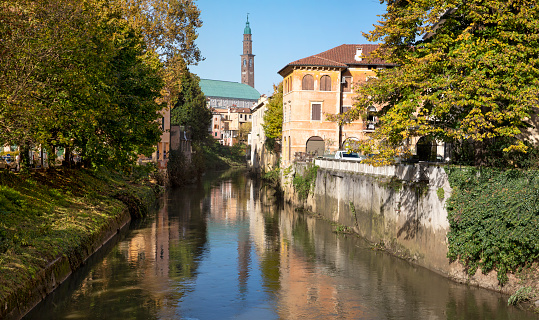 Vicenza - The look to cathedral and river.