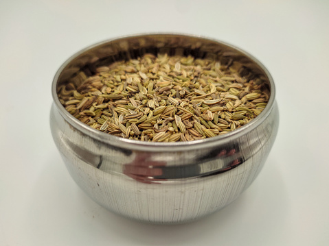 Focus scene on spices - fennel seeds