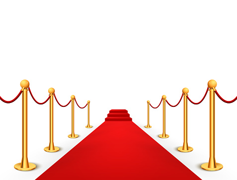 Red carpet celebrity background entrance. Hollywood fame event vip red carpet.