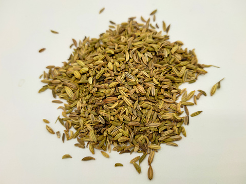 Focus scene on spices - fennel seeds