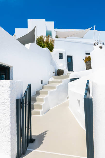 istock White cycladic architecture in Oia town, Santorini island, Greece. 2043178551