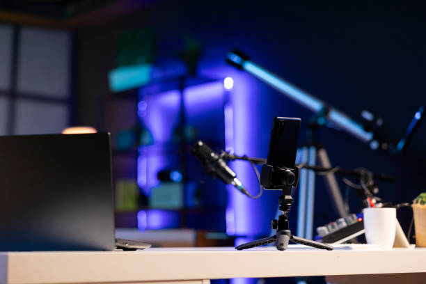 istock Close up shot of content creation equipment in studio 2043191208