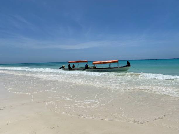 istock Two boats in Zanzibar 2043200096