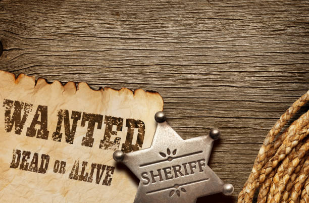 wanted poster - wanted poster paper wild west burnt - fotografias e filmes do acervo