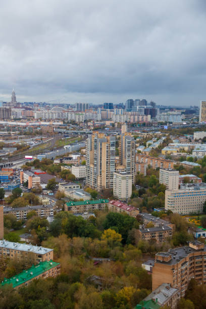 istock High angle autumn Moscow cityscape 2043205332