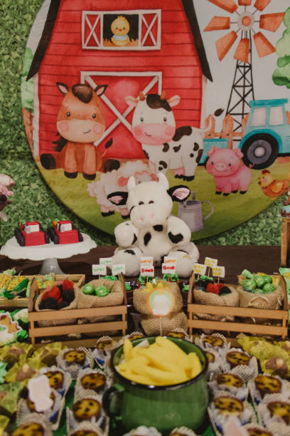 istock farm style decoration for children's birthday 2043205861