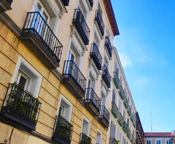 istock Spanish Architecture, Colorful Facades of Madrid 2043252383