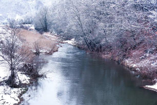 istock Snowy winter landscape 2043275540