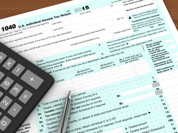 istock Tax form planning audit business 2043287792