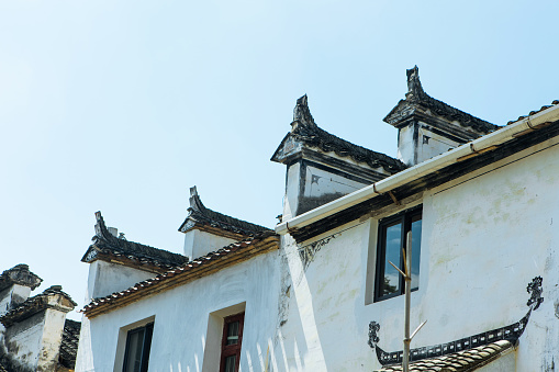 Ma Tou Wall Architecture in Wuyuan Tourist Scenic Area, Jiangxi Province, China