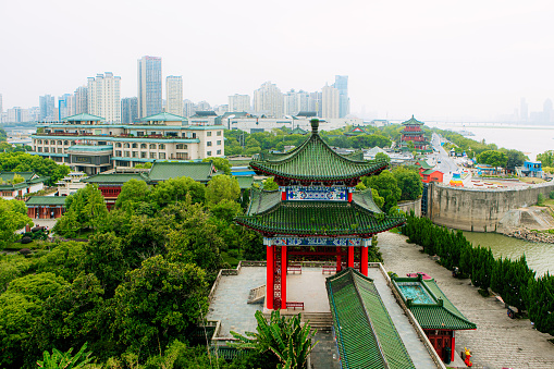 Scenery of Tengwang Pavilion in Nanchang City