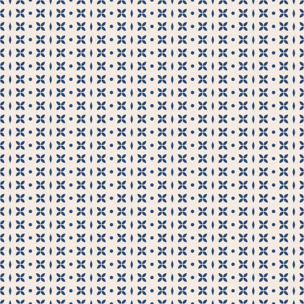 Vector illustration of Minimalistic blue fabric swatch.