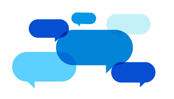 speech bubbles, communication concept, vector illustration