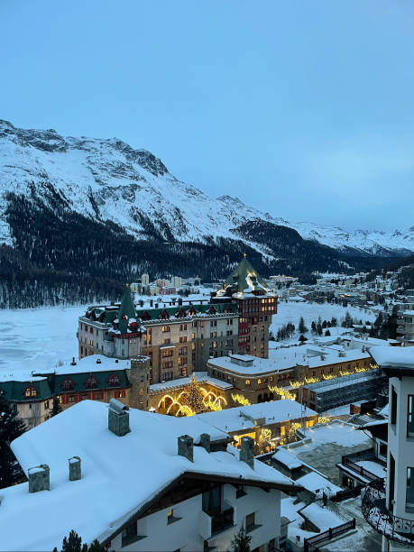 istock Christmas in St. Moritz, Switzerland 2043423863