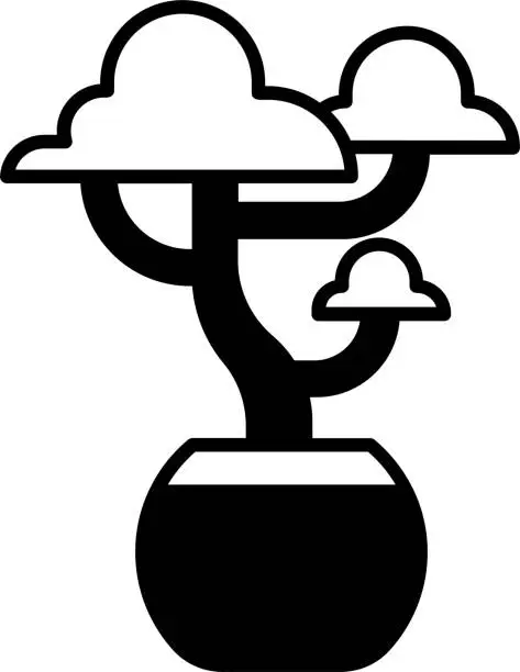 Vector illustration of bonsai vector illustration