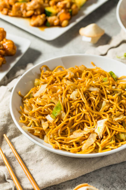 istock Chinese Stir Fried Asian Chow Mein Noodles 2043478186