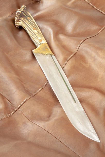 istock Hunting knife in a leather sheath 2043495267