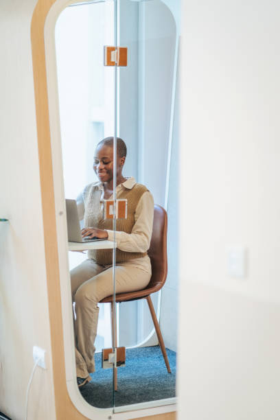 istock Online meeting in Silent Booth 2043580466