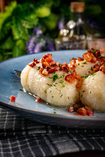 istock Kartacze - potato dumplings stuffed with minced meat. 2043604875