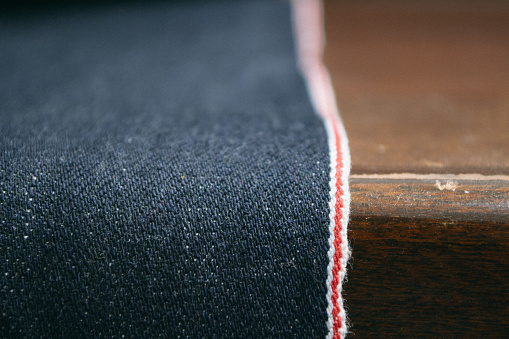jeans fabric close up