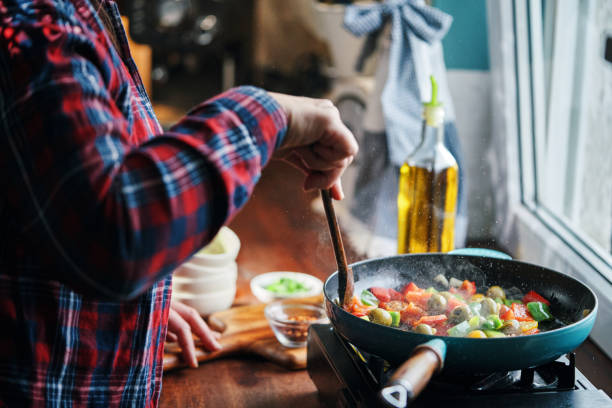 istock Preparing Mediterranean Canned Mackerel Spaghetti Pasta 2043649161