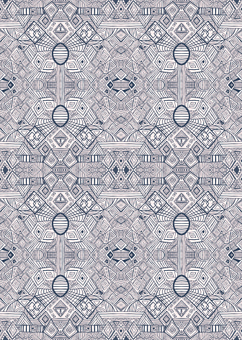 Digital Pattern in Repeat (rapport), Resolution 300 DPI, ideal for fashion, decoration, wall paper and stationery.