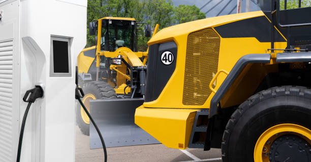 istock Fleet of yellow construction machines. 2043699346