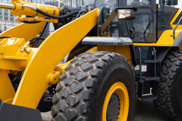 istock Fleet of yellow construction machines. 2043711553