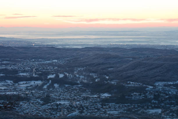 istock Before sunrise overview of the city. 2043773957