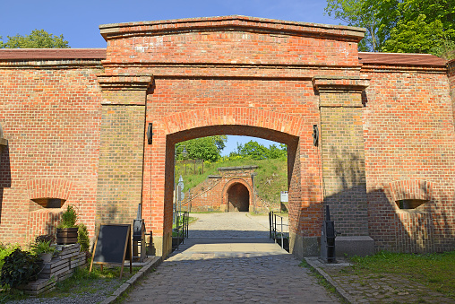 Boyen Fortress is a former Prussian fortress located in the western part of Gizycko in Warmian-Masurian Voivodeship, northeastern Poland, Masurian Lake District,
