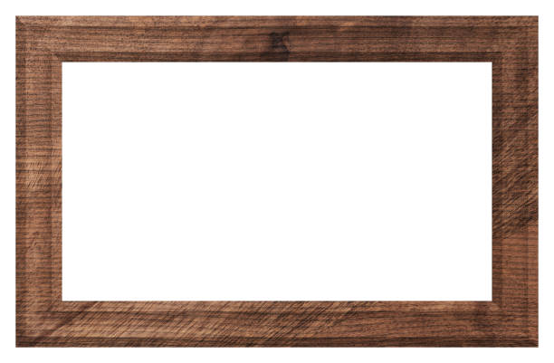 istock Old brown wooden frame for paintings and photos 2043928151