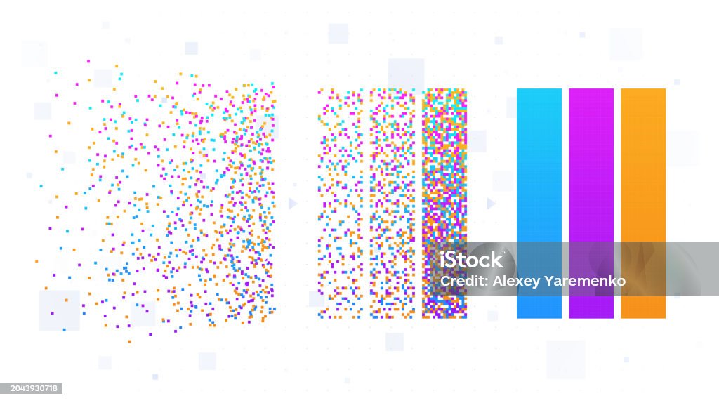 Machine Algorithms Processes Vector Set Stock Illustration - Download ...