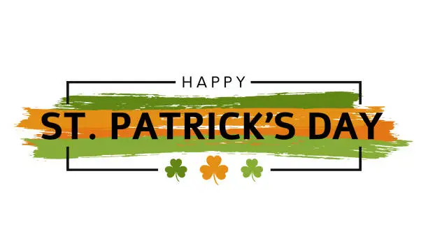 Vector illustration of St. Patrick's Day background, card design. Vector